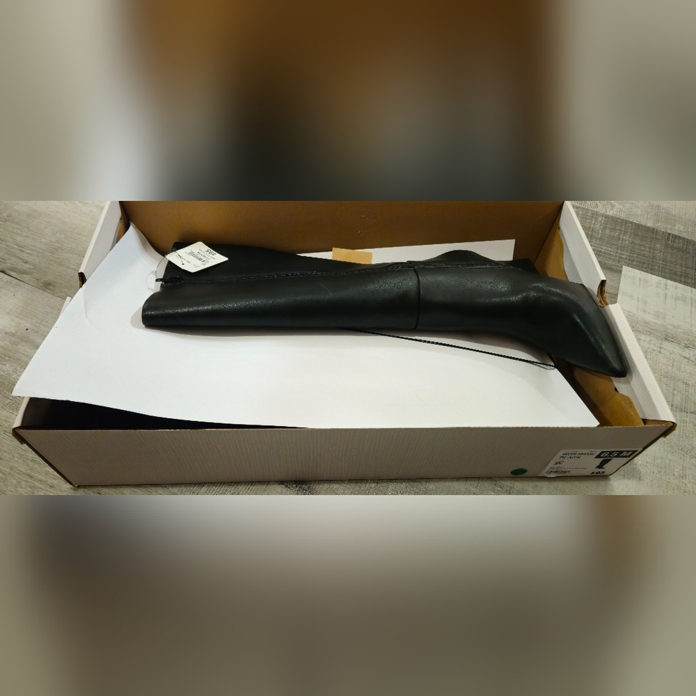 BNIB Worthington Shari Black Wedge Heeled Boots 6.5 - Picture 9 of 9